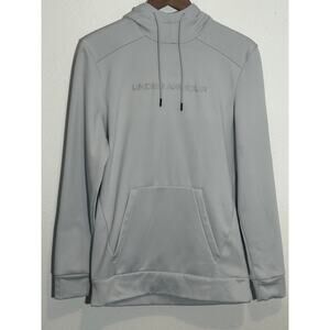 Under Armour Unisex Fleece Hoodie Halo Gray Loose Fit Size S